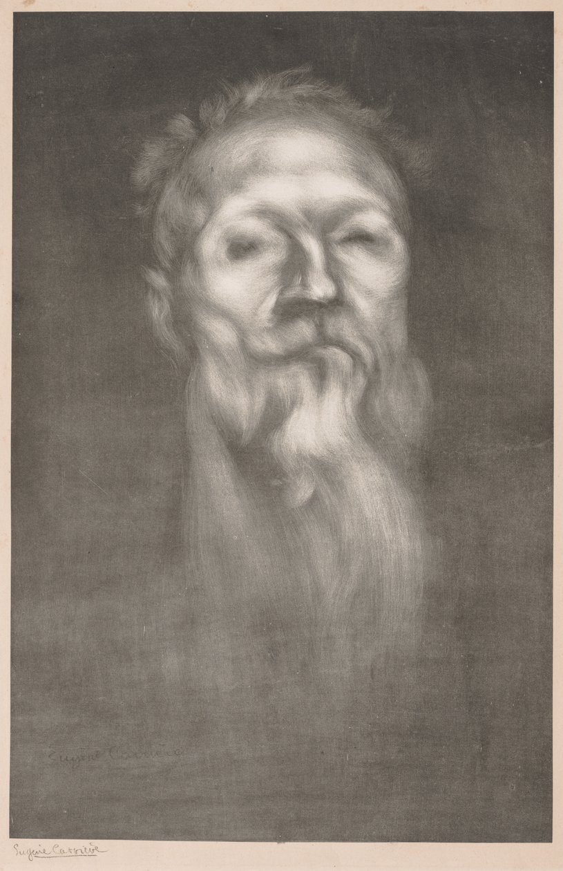 Auguste Rodin. od Eugène Carrière