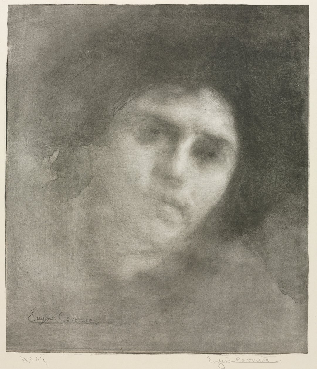Madame Eugène Carrière (velký talíř) od Eugène Carrière