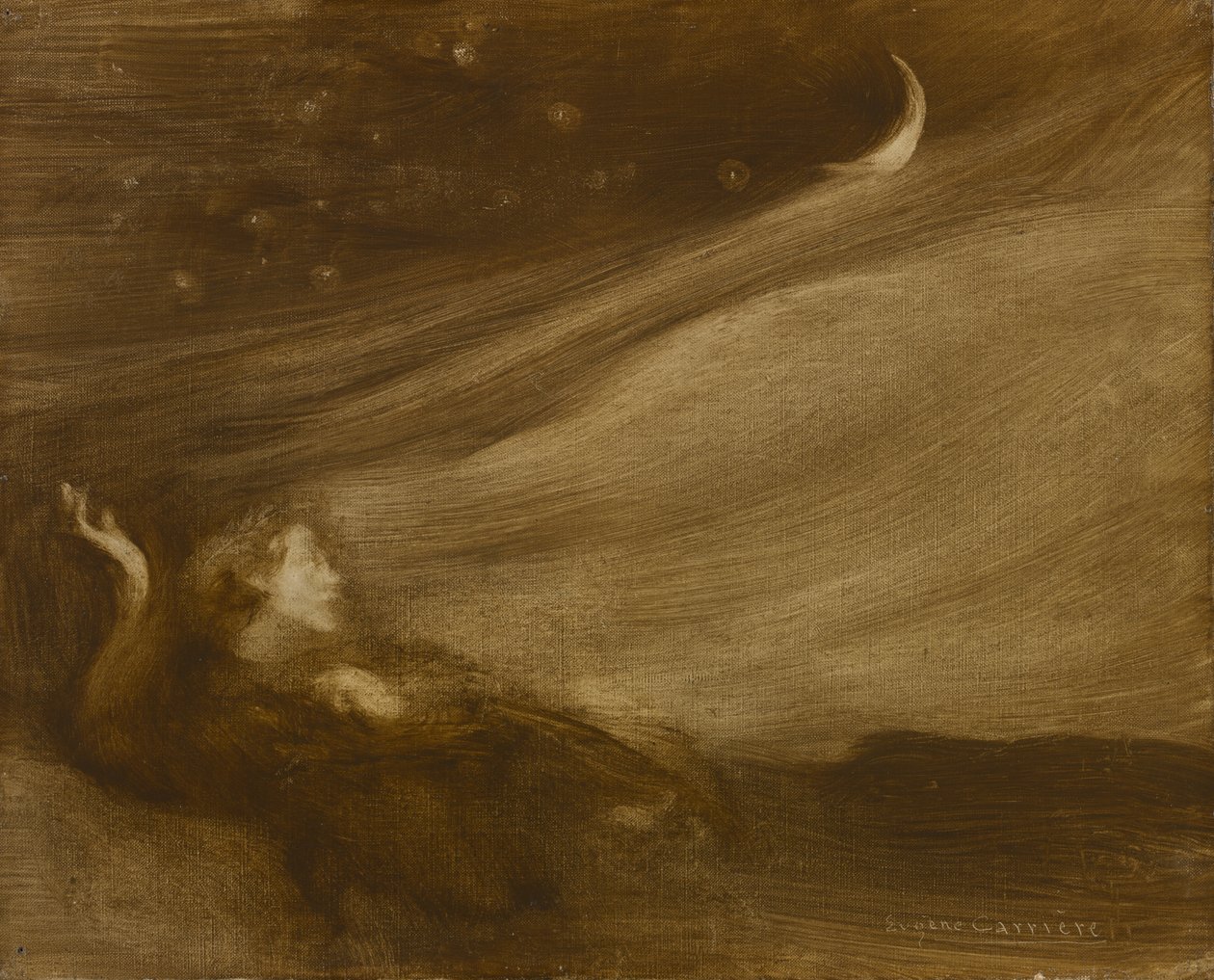 The Contemplator, 1901 od Eugène Carrière