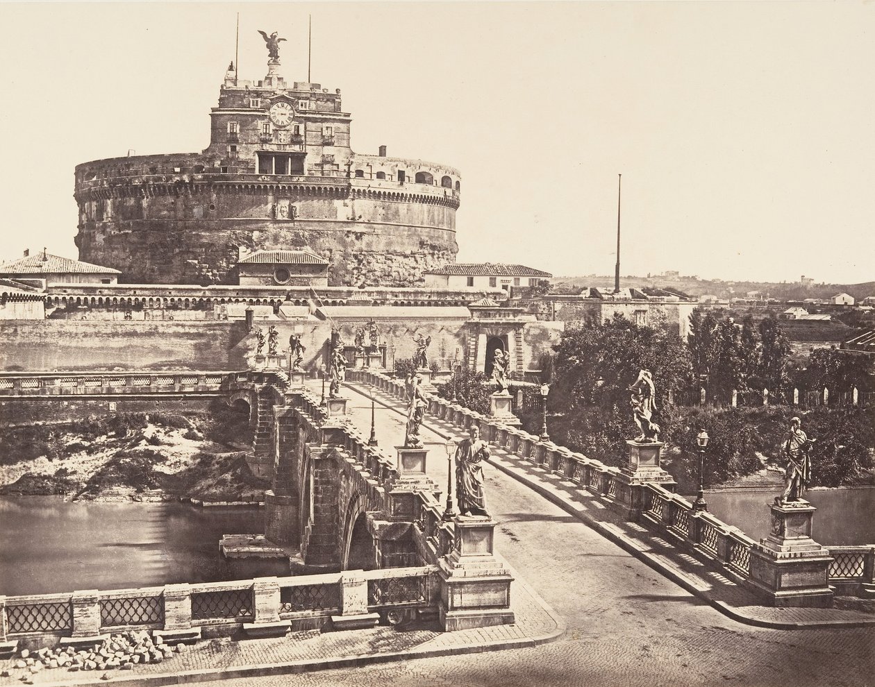Most a hrad S. Angelo, 1848-52. od Eugène Constant