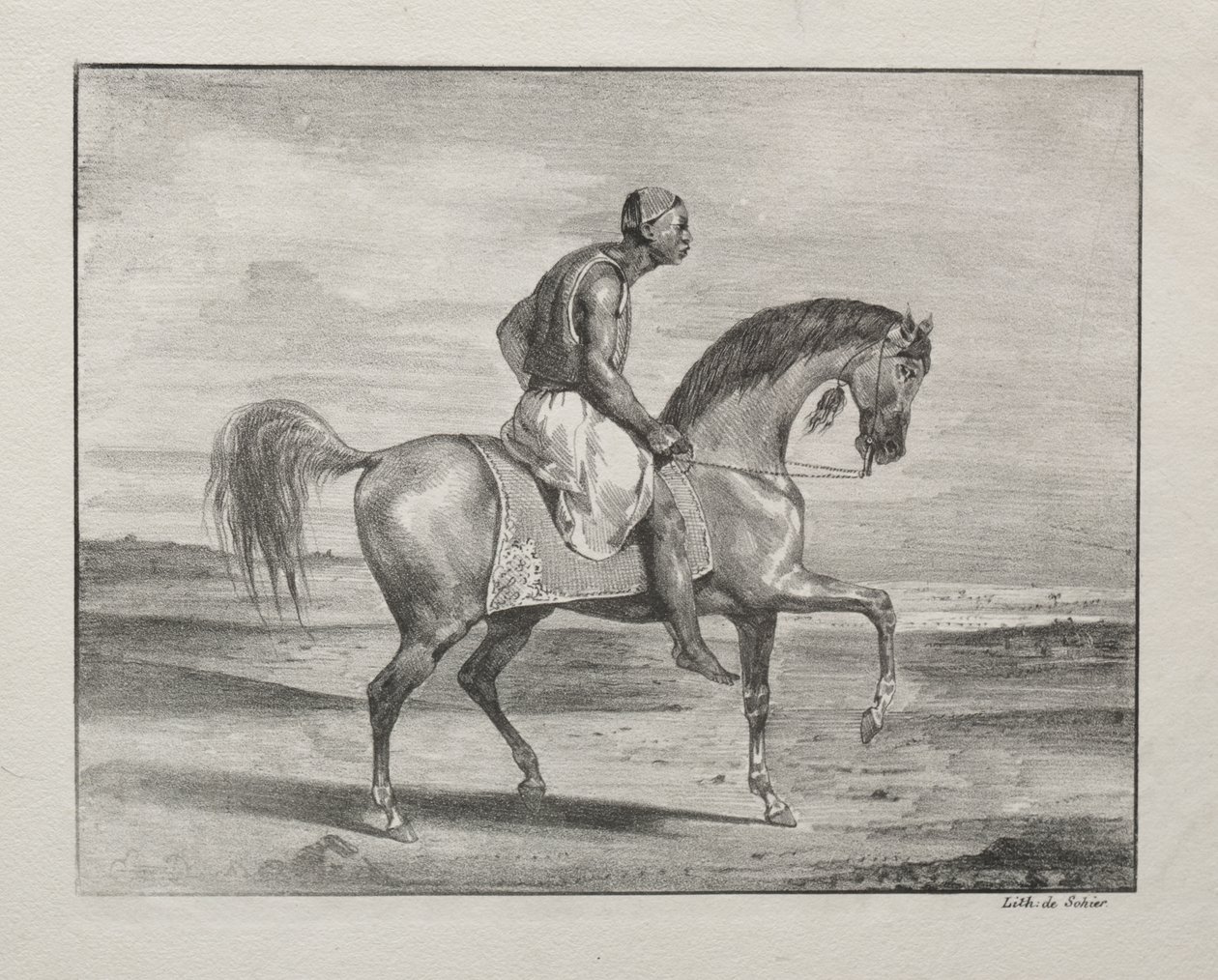 Afričan na koni od Eugène Delacroix