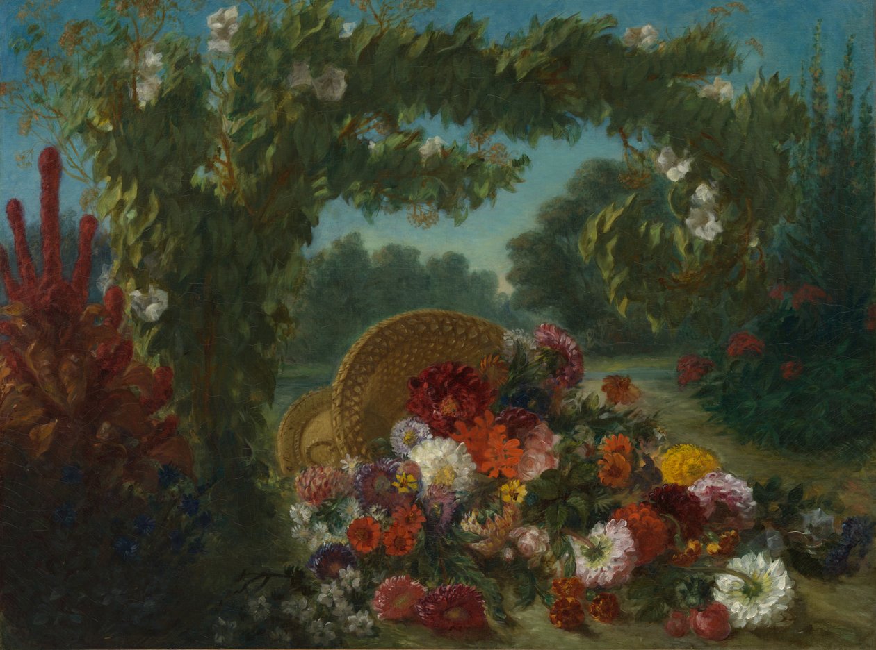 Košík květin, 1848-49. od Eugène Delacroix
