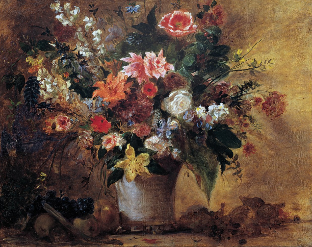 květinové zátiší od Eugène Delacroix