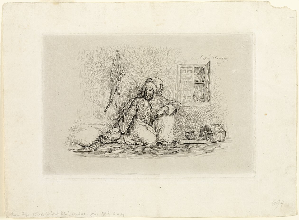 Náčelník Mohammed-Ben-Abou od Eugène Delacroix