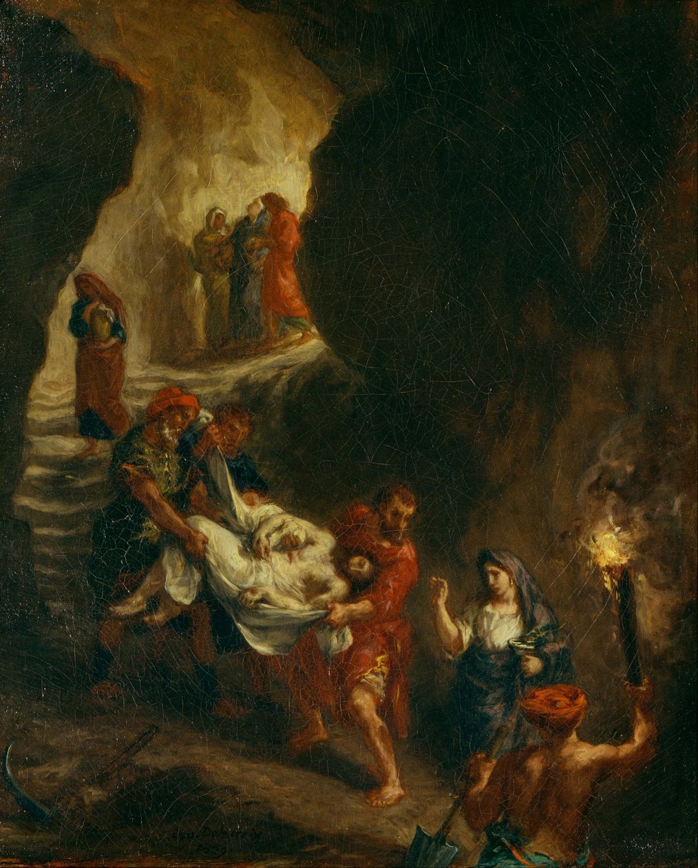 Kristus nesen dolů k hrobu od Ferdinand Victor Eugene Delacroix