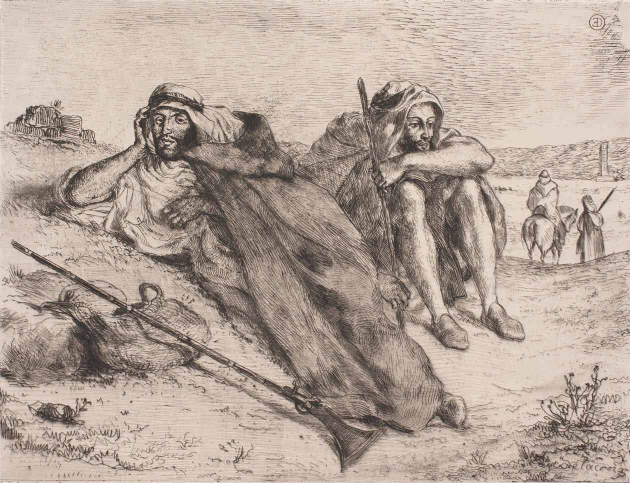 Dánština: Arabové z Oranu od Eugène Delacroix