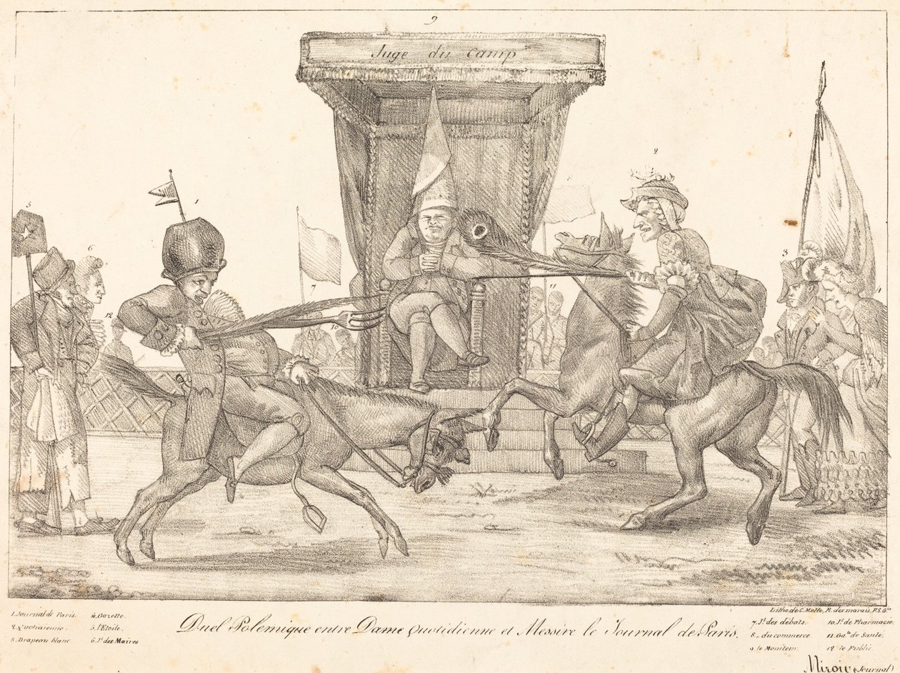 Polemic Duel, 1821. od Eugène Delacroix
