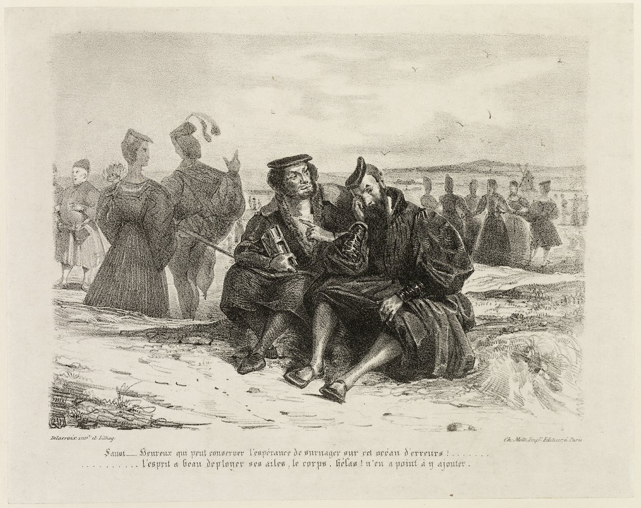 Faust a Wagner od Eugène Delacroix
