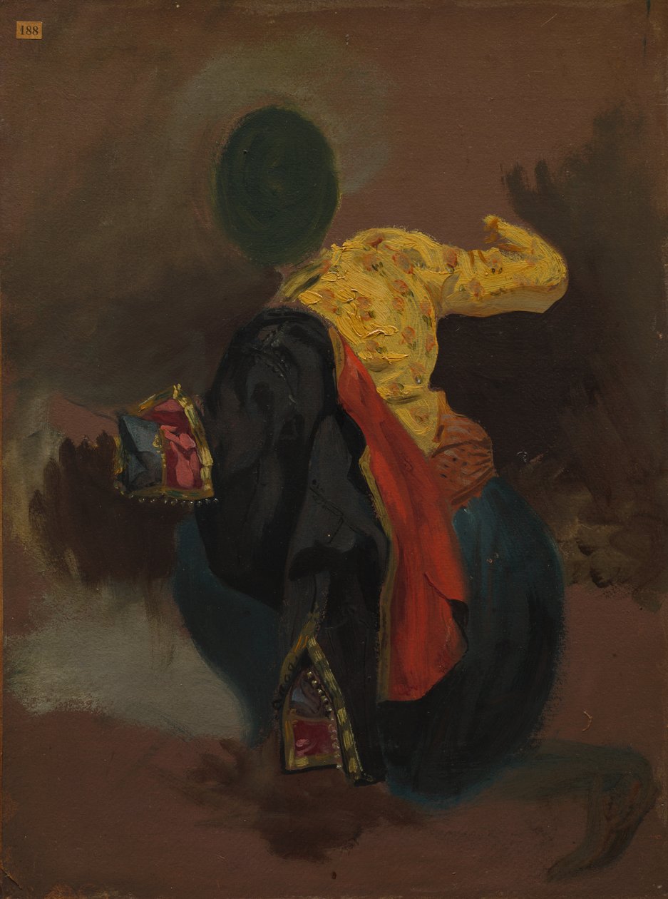 Postava v tureckém kostýmu, c. 1856-1863. od Eugène Delacroix