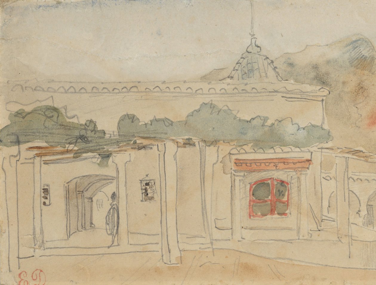 Postava ve dveřích, 1832. od Eugène Delacroix