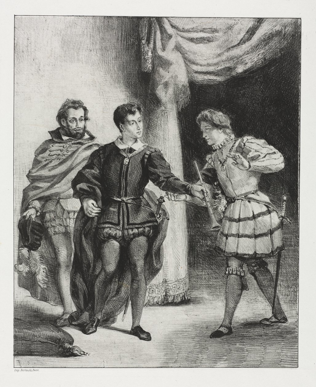 Hamlet: Hamlet a Guildenstern od Eugène Delacroix