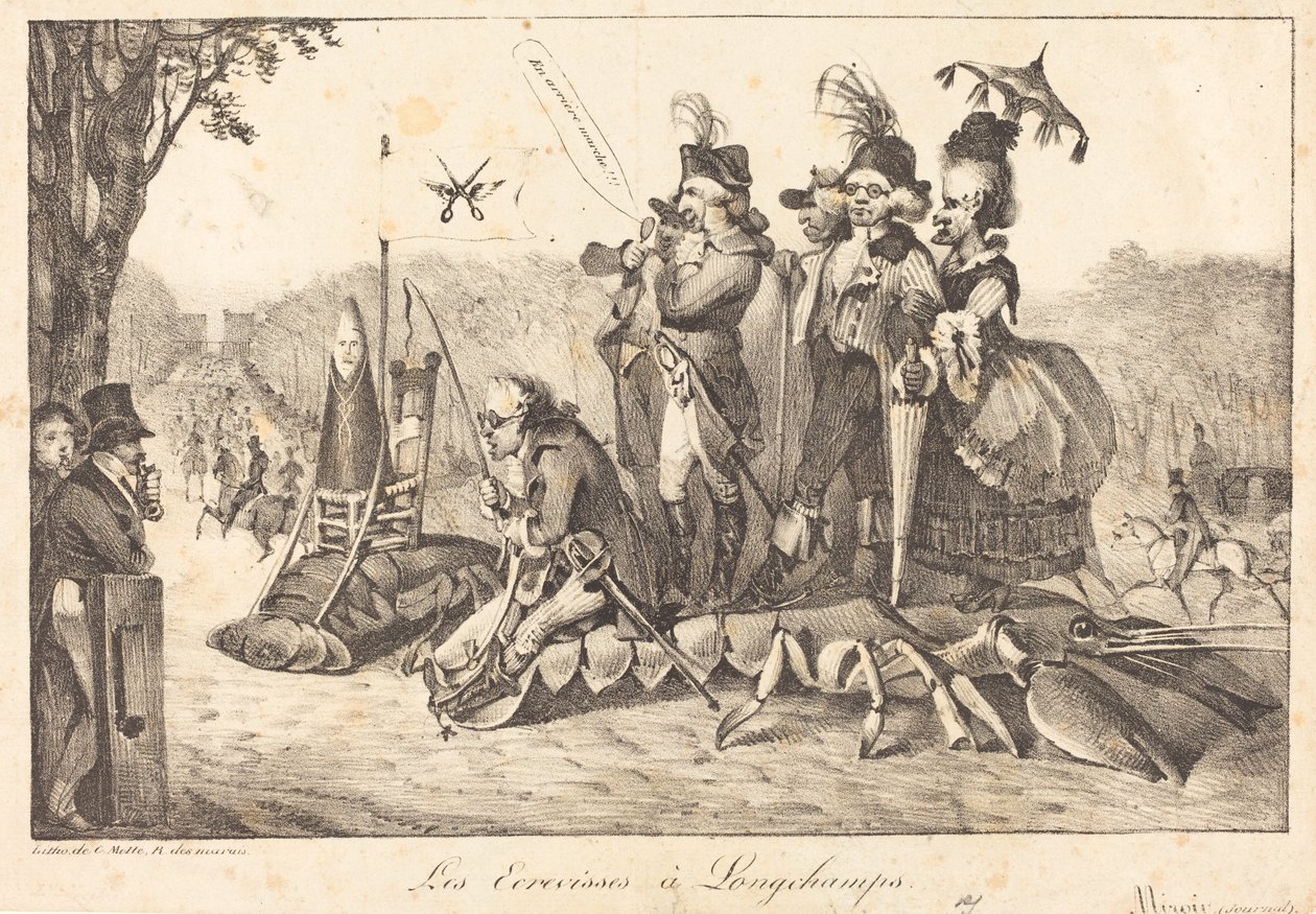Raci v Longchamps od Eugène Delacroix