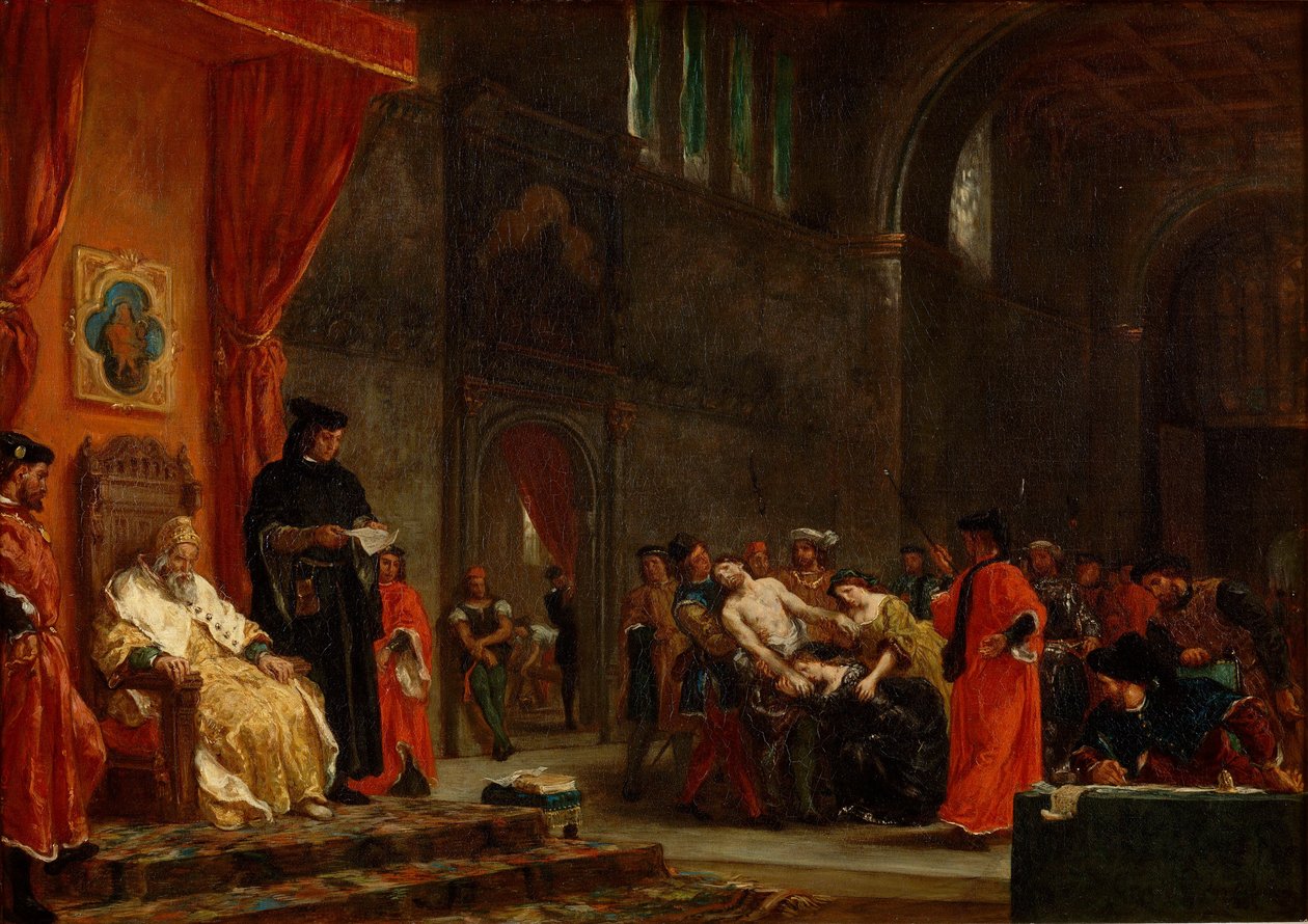 Dva Foscari od Ferdinand Victor Eugene Delacroix