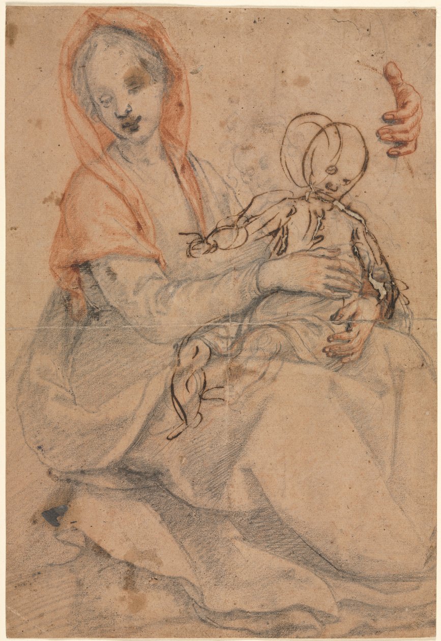 Madonna a dítě od Eugène Delacroix