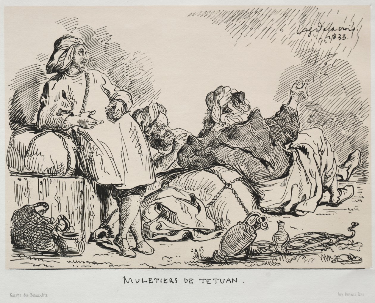 Muleteři z Tétuanu od Eugène Delacroix