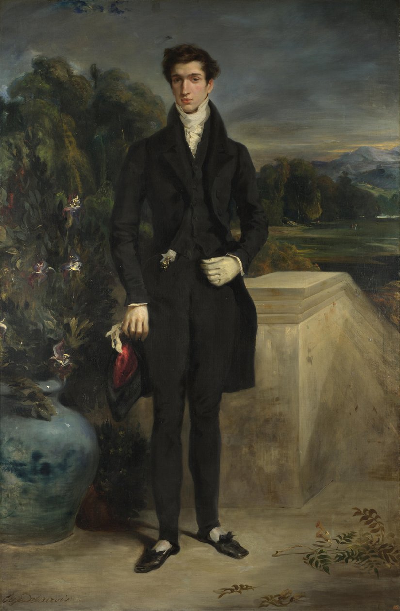 Portrét Louis-Auguste Schwiter, 1826-1829. od Eugène Delacroix