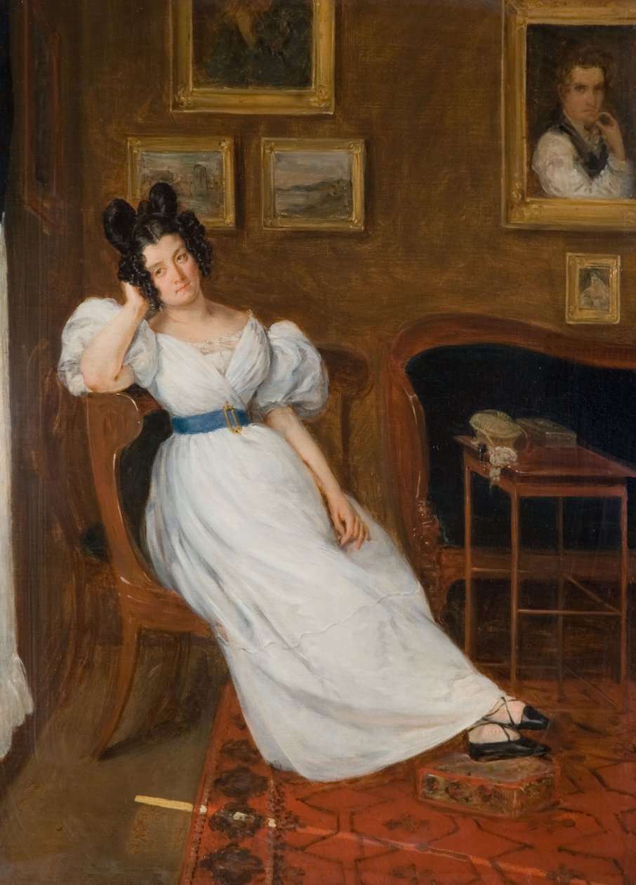 Portrét Madame Simon, 1850. od Eugène Delacroix