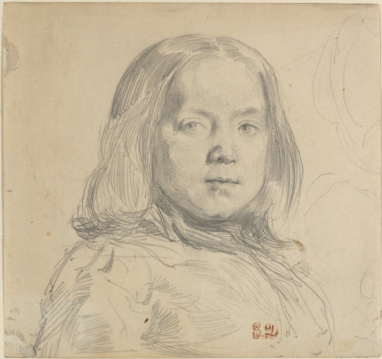 Portrét dítěte od Eugène Delacroix