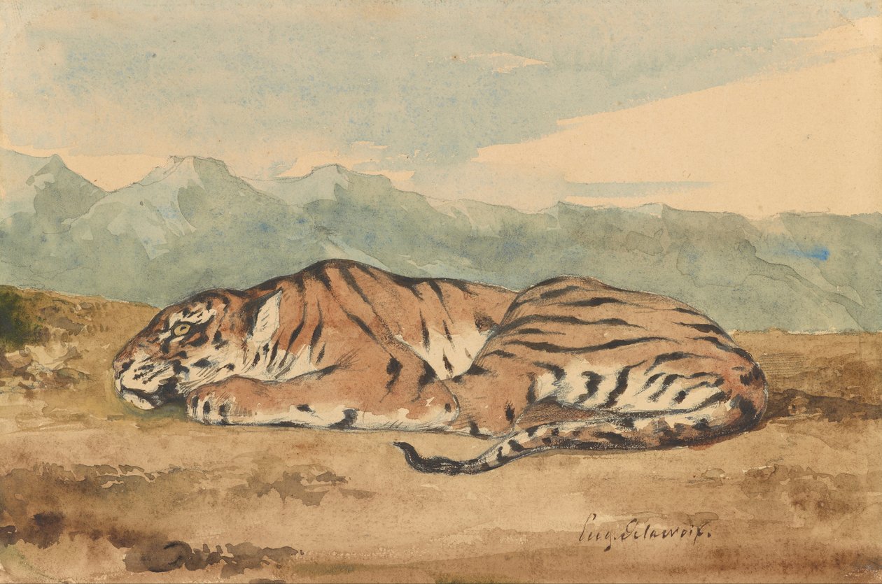 Královský tygr od Eugène Delacroix