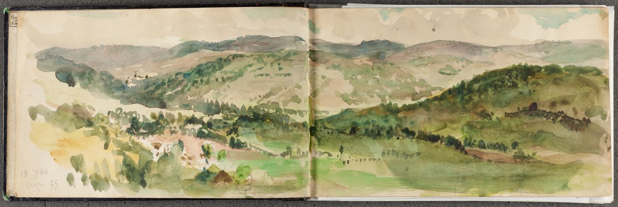 Skicák z umělcovy cesty do Německa od Eugène Delacroix
