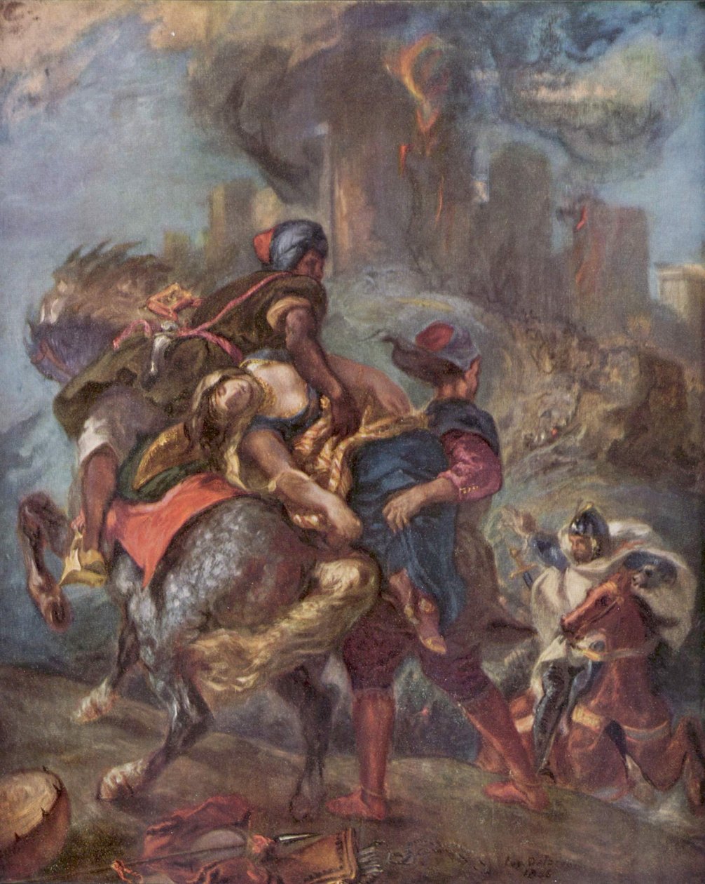 Únos Rebeky od Eugène Delacroix