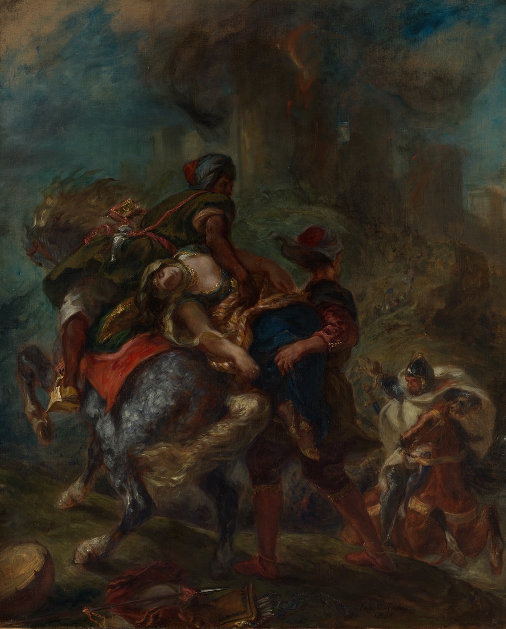Únos Rebeccy, 1846. od Ferdinand Victor Eugene Delacroix