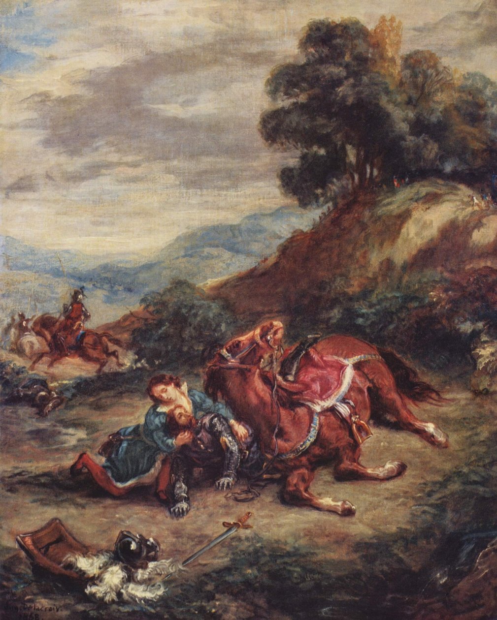 Lařina smrt od Eugène Delacroix