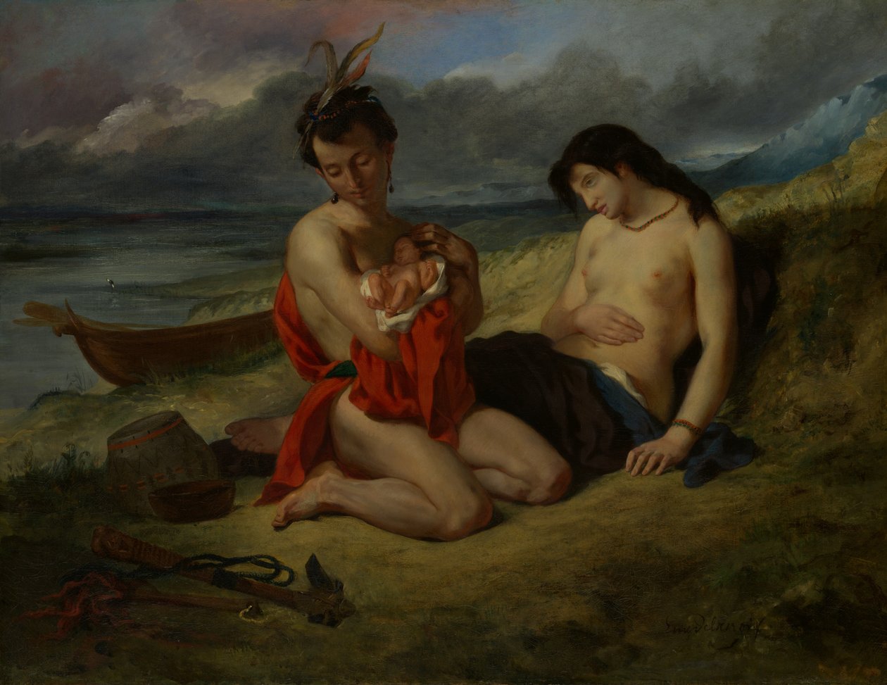 The Natchez, 1823-24 a 1835. od Ferdinand Victor Eugene Delacroix