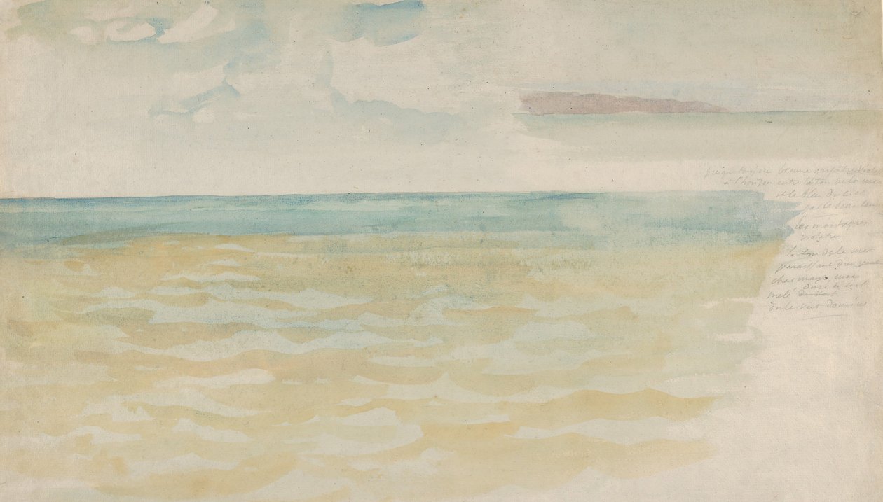 Moře v Dieppe, ca. 1852-54. od Eugène Delacroix