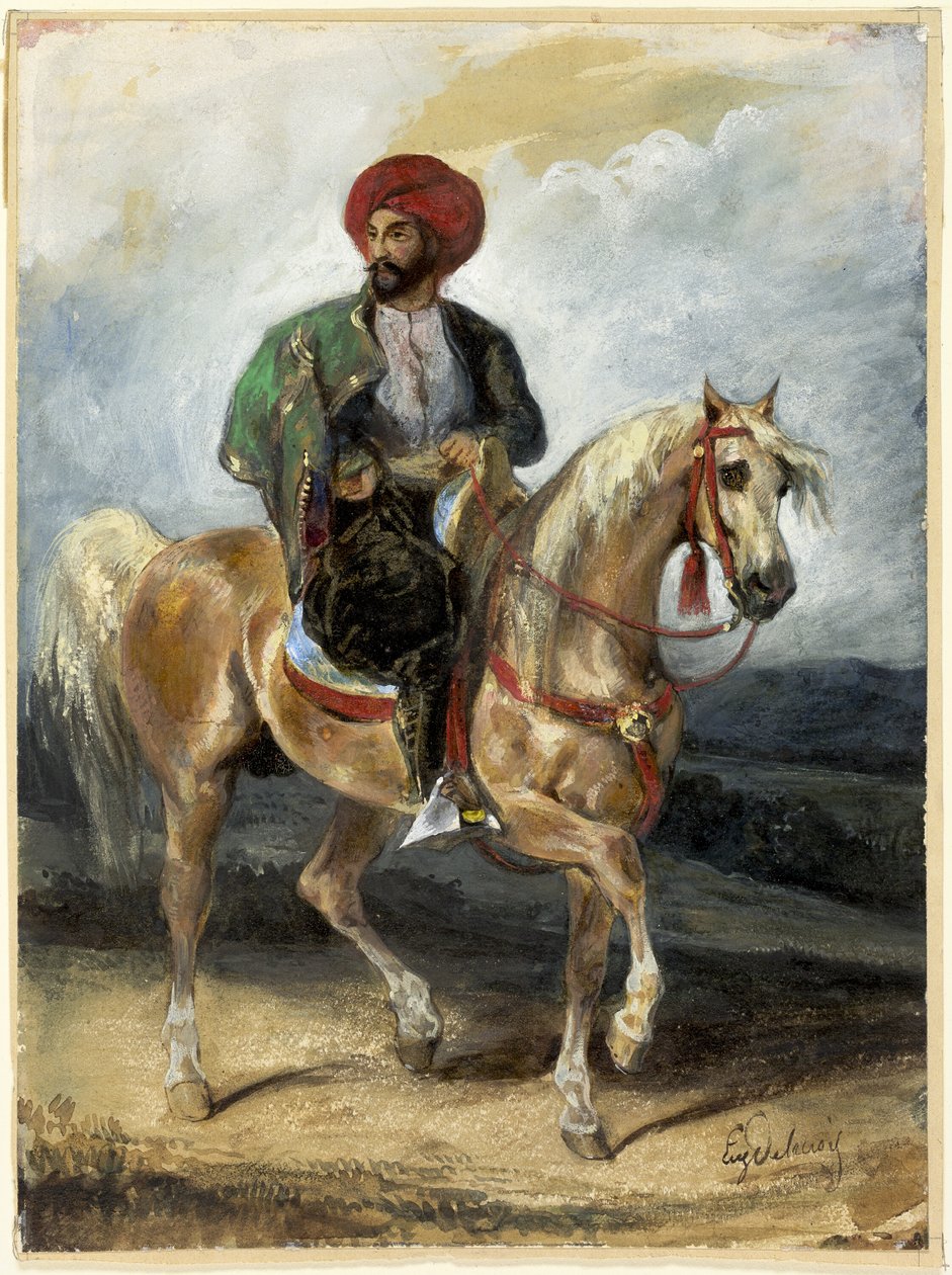 Turecký jezdec od Eugène Delacroix