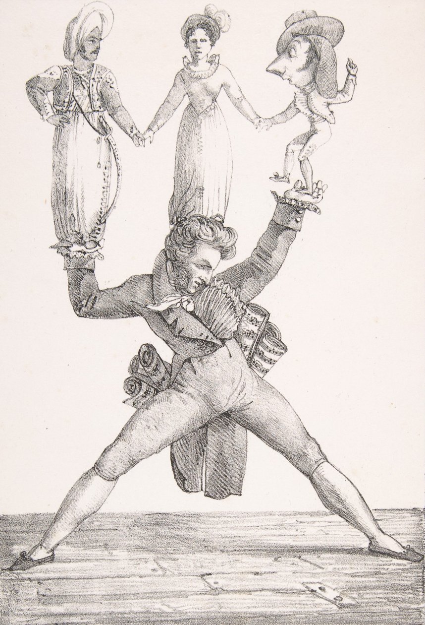 Italské divadlo, 1821., 1821. od Eugène Delacroix