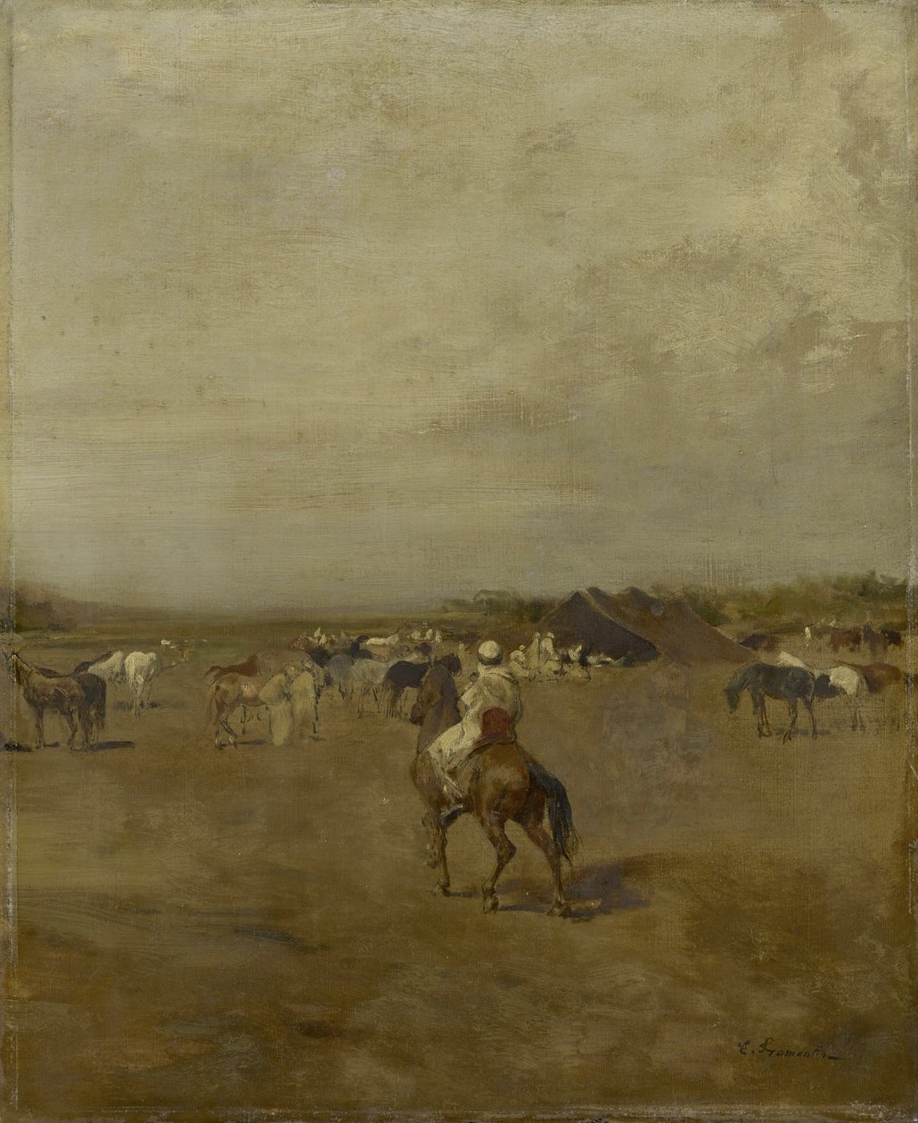Arabský tábor, kolem roku 1847 od Eugène Fromentin