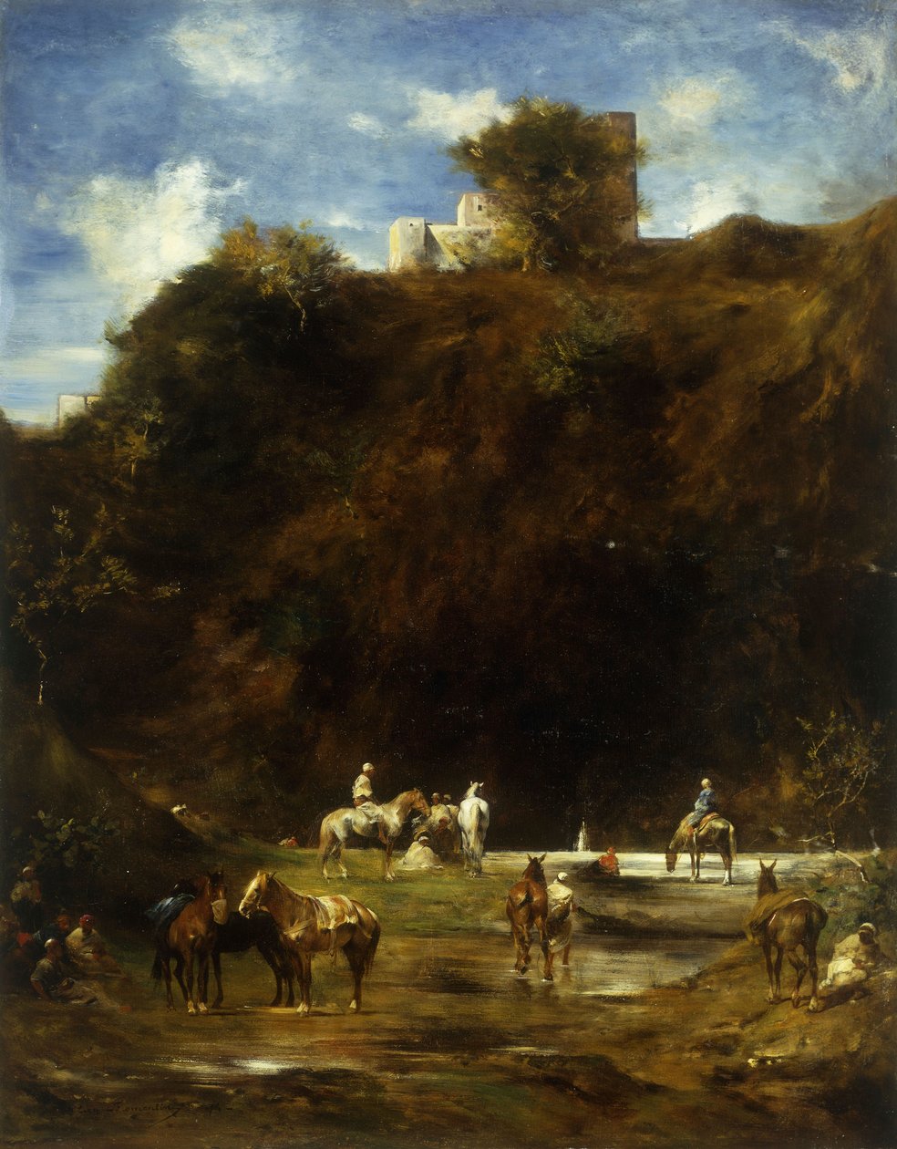 Arabové odpočívají, 1874 od Eugène Fromentin