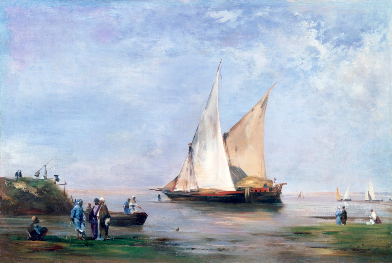 Břehy Nilu, 1874 od Eugène Fromentin