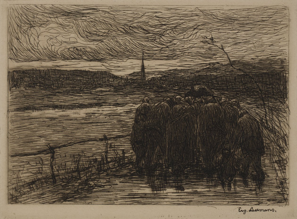 Nizozemština: Pohřeb farmáře od Eugene Laermans