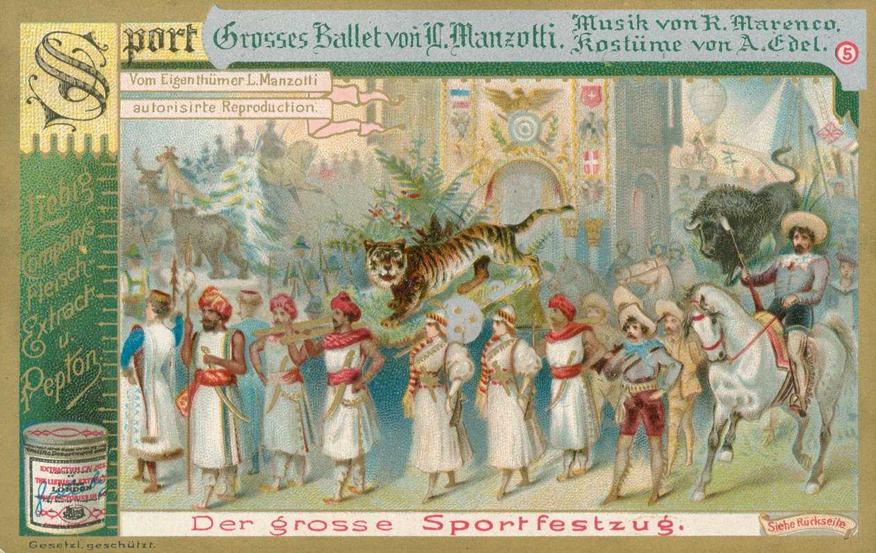 Balet, Liebigova karta, počátek 20. století (chromo) od European School
