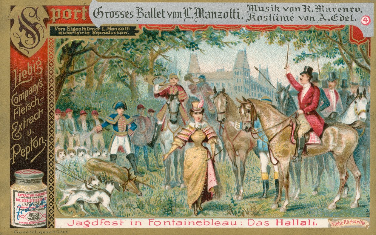 Balet, Liebigova karta, počátek 20. století (chromo) od European School