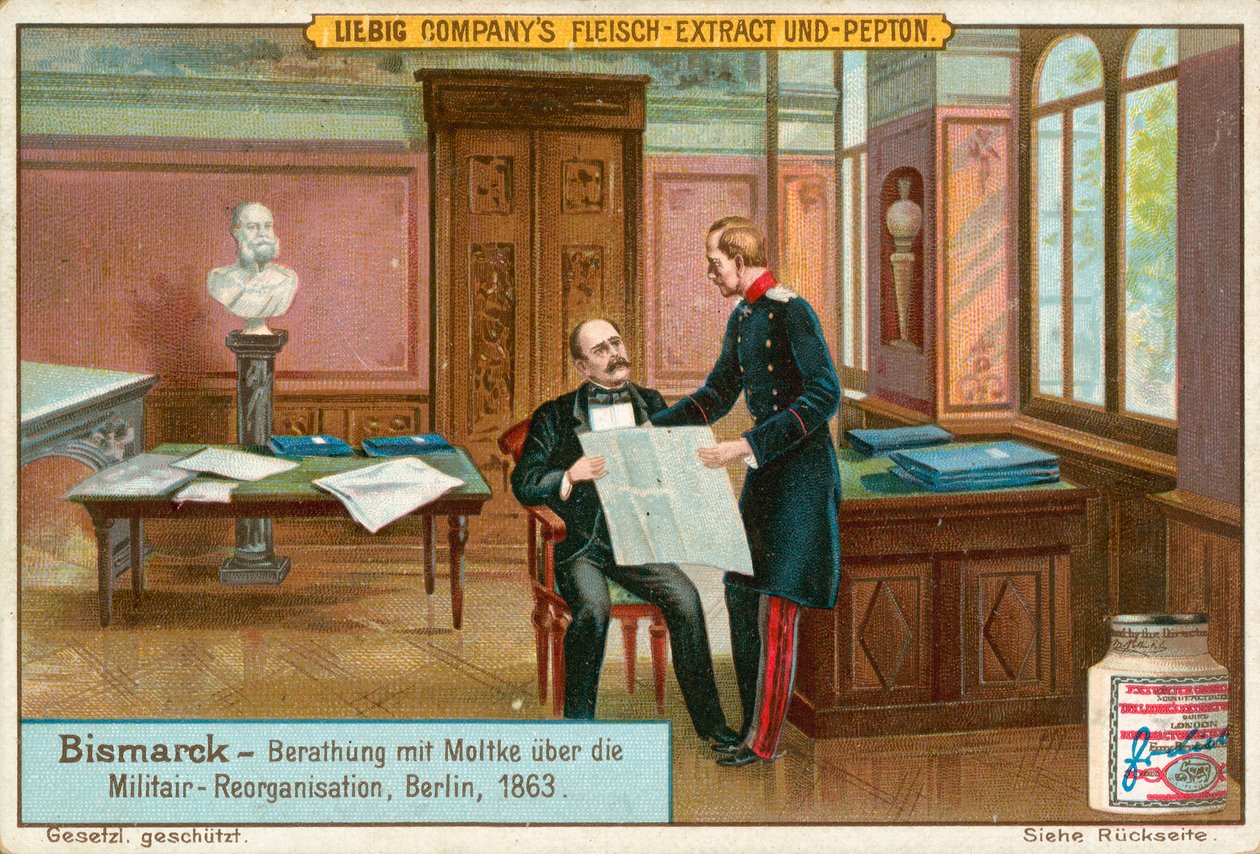 Bismarck, Liebigova karta, počátek 20. století (chromo) od European School
