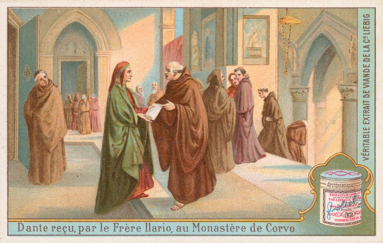 Dante, Liebigova karta, počátek 20. století (chromo) od European School