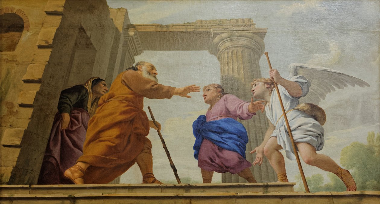 Návrat Tobiáše od Eustache Le Sueur