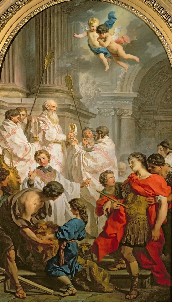 Mše sv. Basila od Eustache Le Sueur