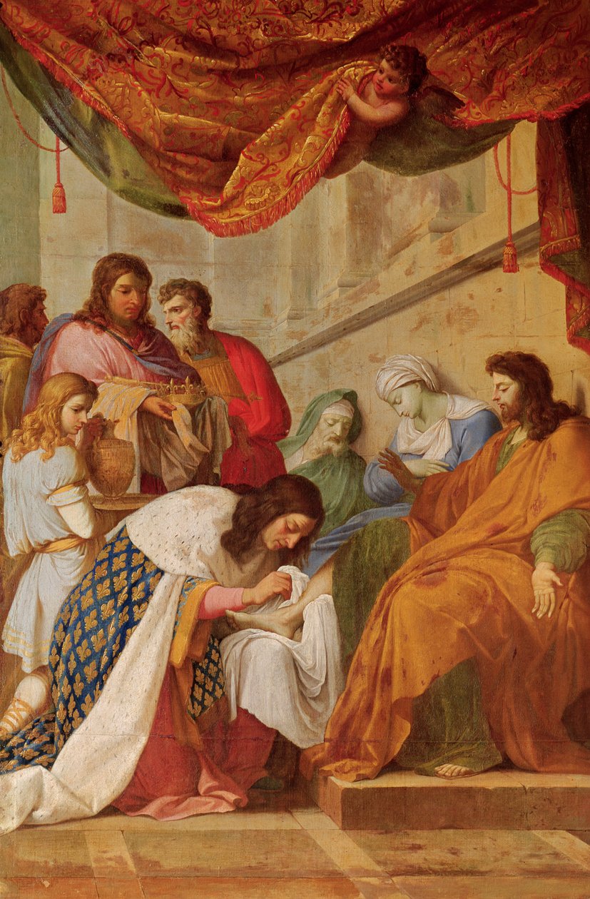 St. Louis Healing the Sick od Eustache Le Sueur