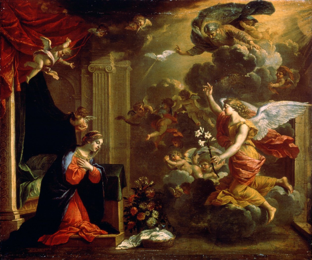 Zvěstování, 17. století. od Eustache Le Sueur