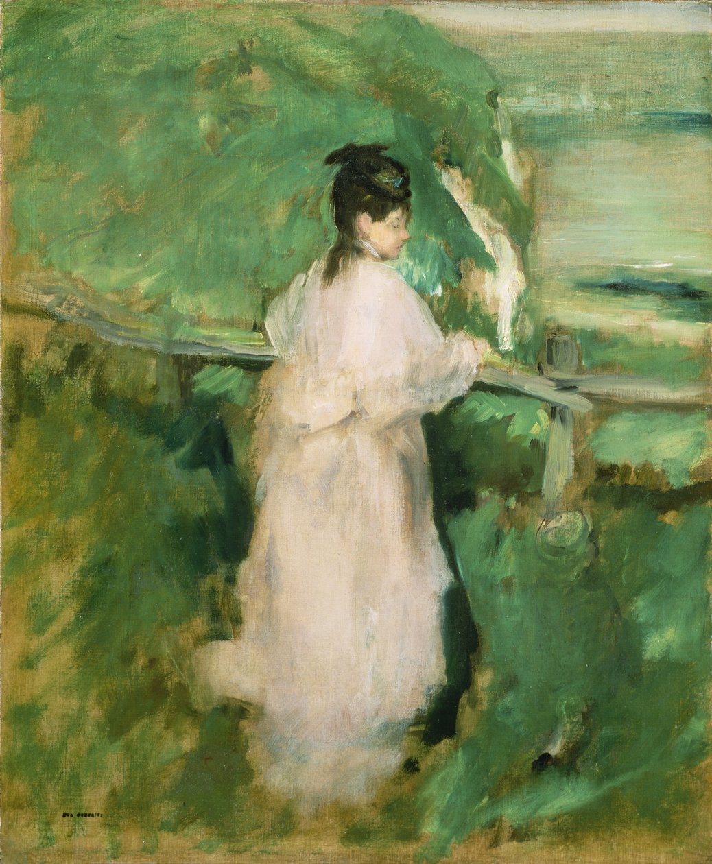 Žena na útesu od Eva Gonzalès