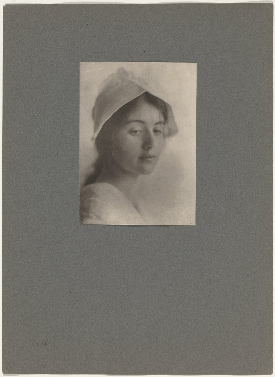 Studijní hlava,1910 (foto) od Eva Watson