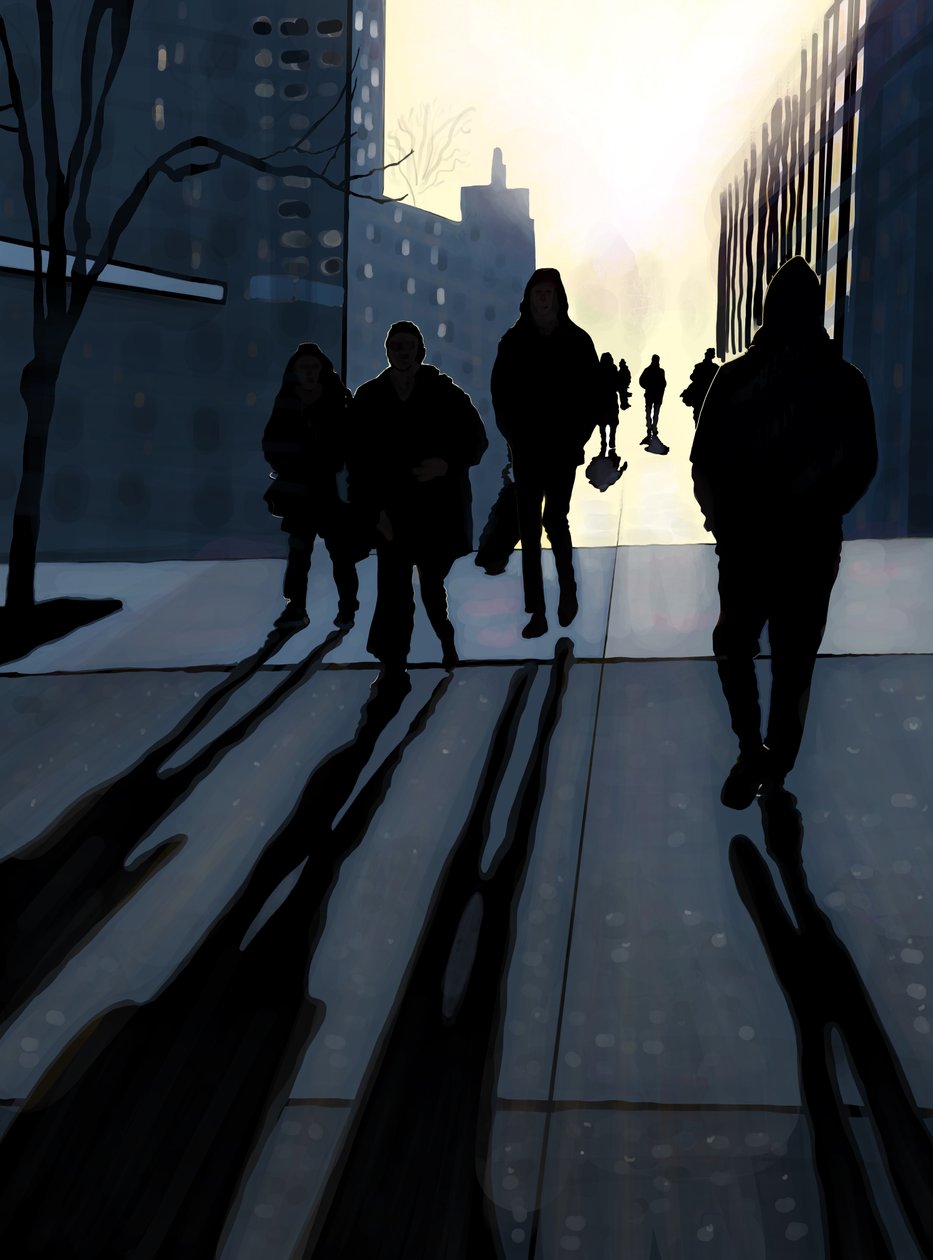 Chodník na Manhattanu (digitální umění) od Evan Sklar