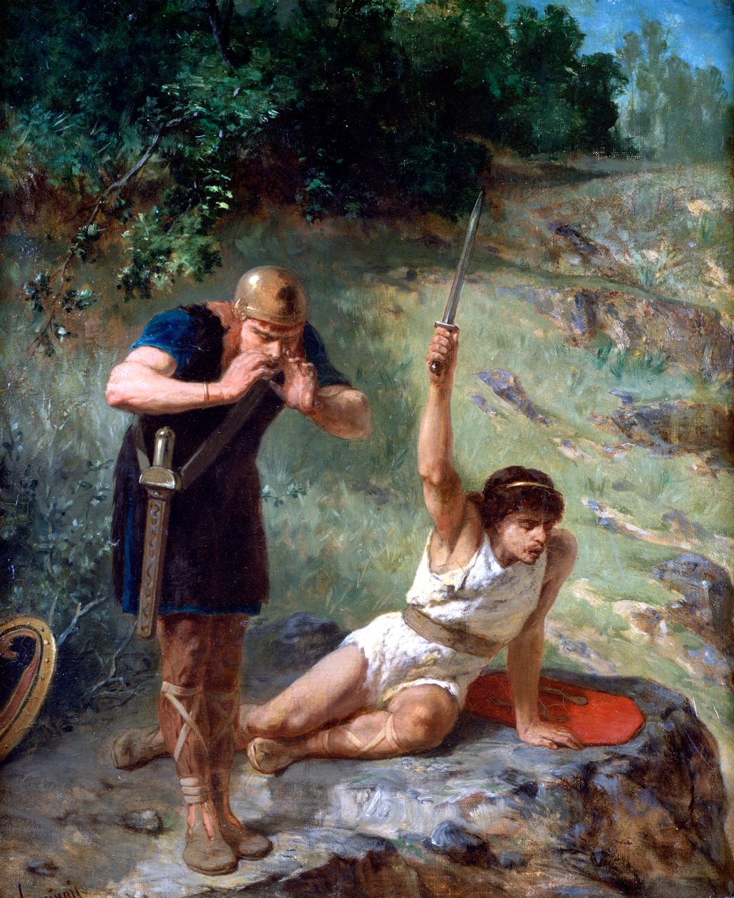 The Knight Calls, c1842-1896 od Evariste Vital Luminais