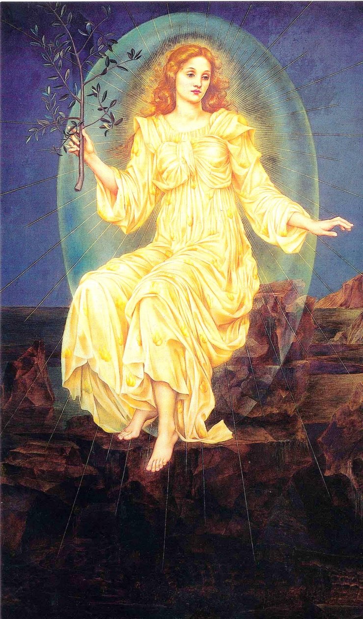Lux v Tenebrisu od Evelyn De Morgan
