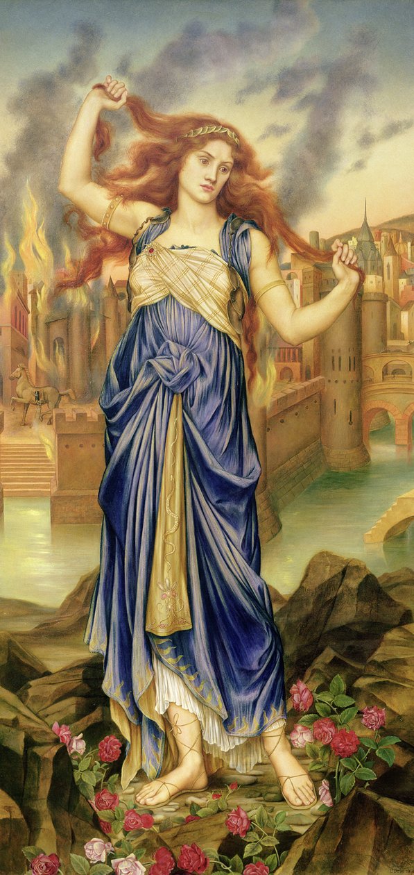 Cassandra, 1898 od Evelyn De Morgan