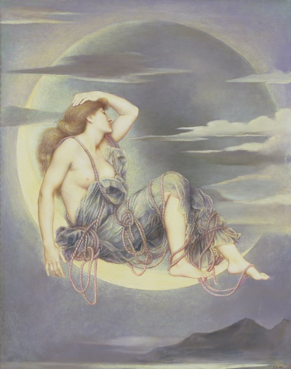 Luna, 1885 od Evelyn De Morgan